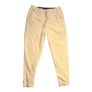 Birddogs Pants Mens XL Tan Joggers Boom For Your Boomstick Lined Zip Pocket